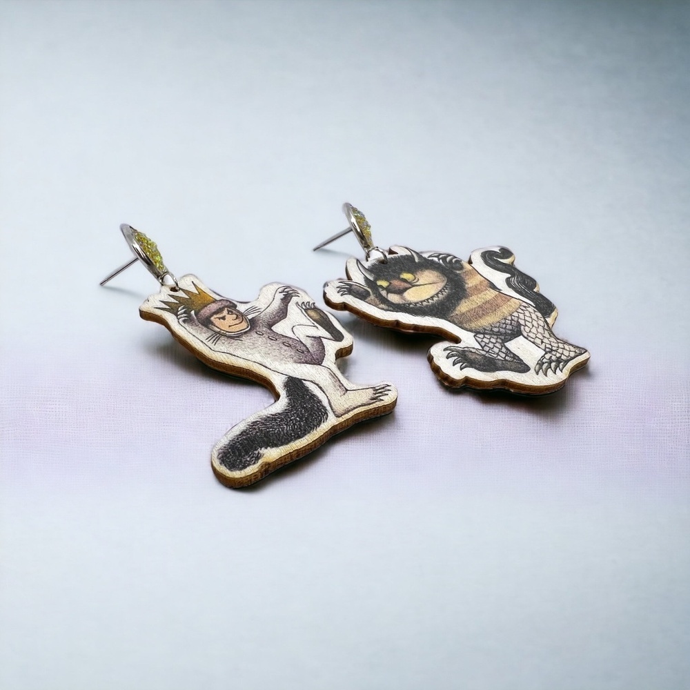 "Where the Wild Things Are" – Storybook-Inspired Teacher Earrings! NWT Jewelry - Picture 2 of 3
